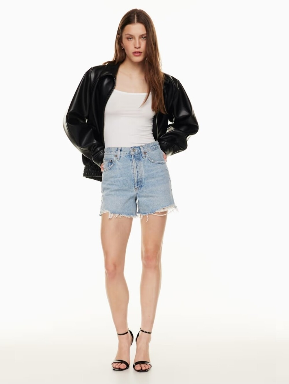 Agolde Women's 0 (25) Dee Denim Shorts